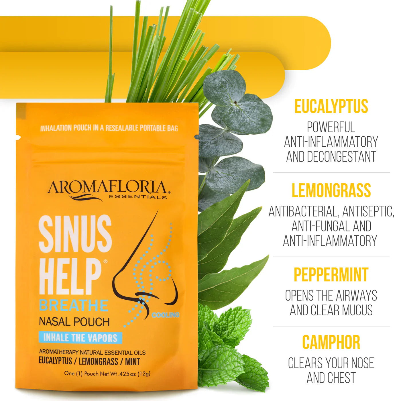sinus help breathe nasal pouch by aromafloria