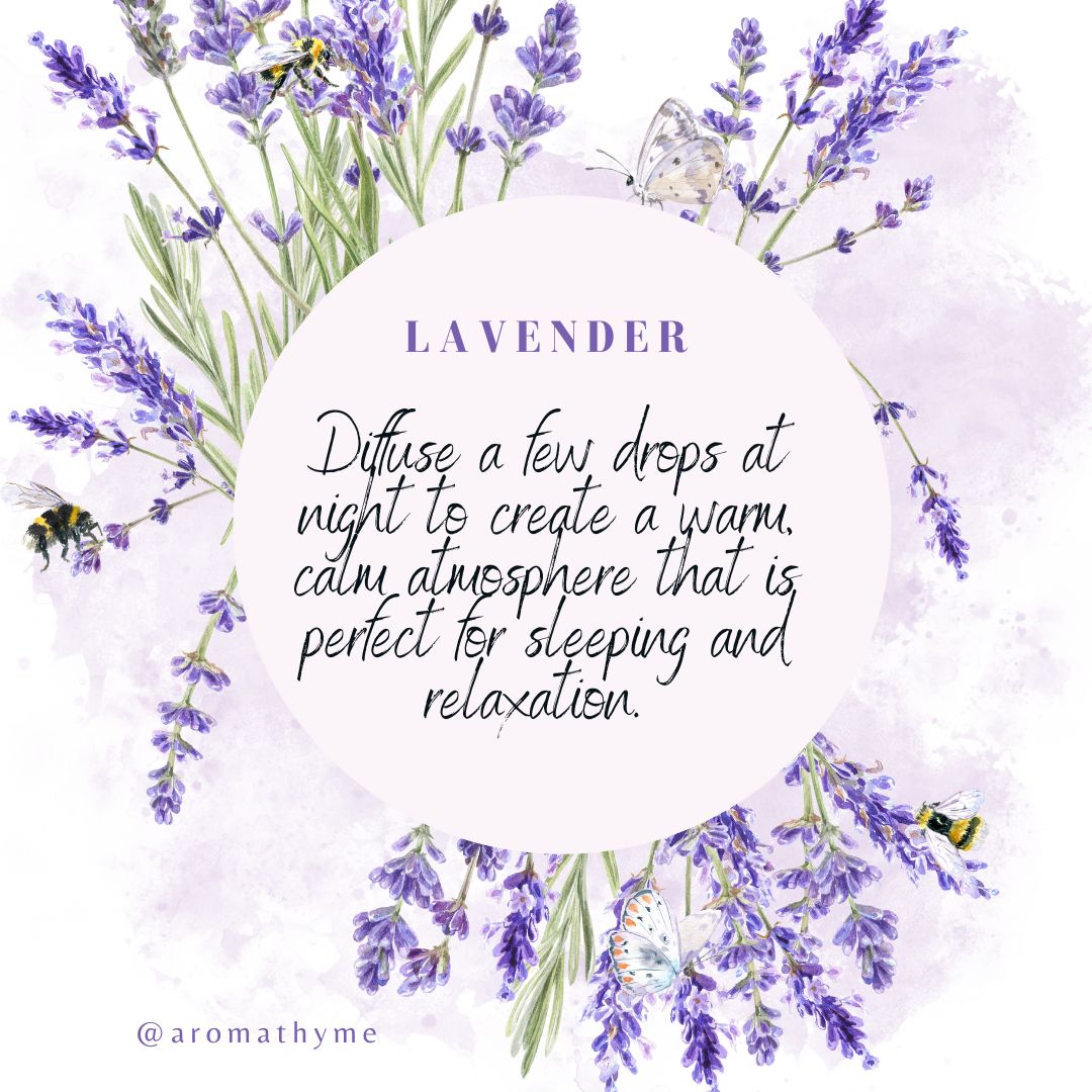 Lavender essential oil for a calm atmosphere perfect for sleep and relaxation