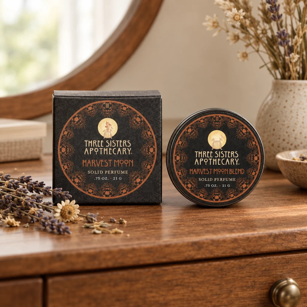 Tin of Harvest Moon Blend SolidPerfume