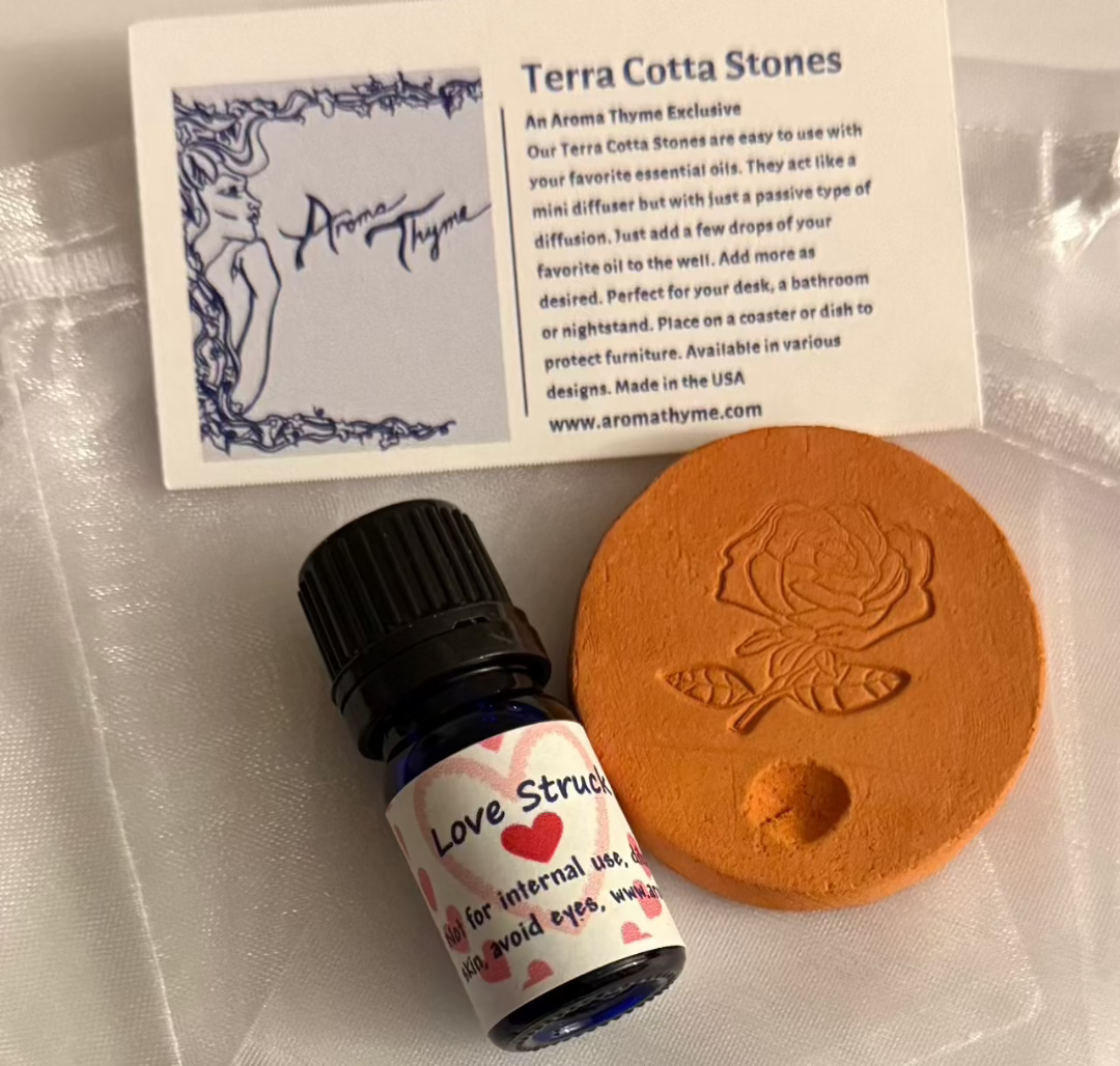 Love Stuck Essential Oil Blend with Rose Terra Cotta  Stone