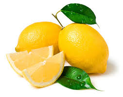lemons on a white background
