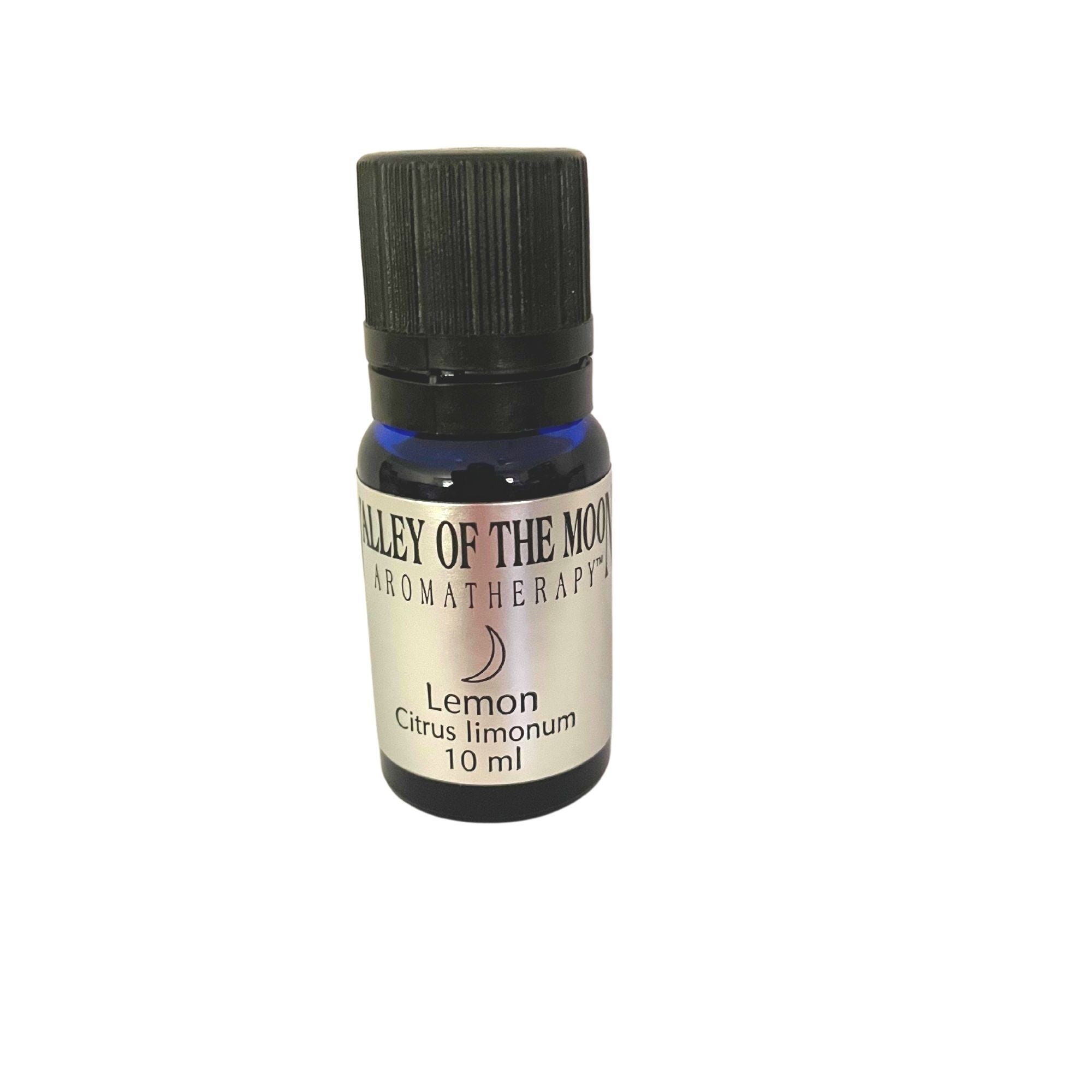 bottle of valley of the moon aromatherapy Lemon essential oil